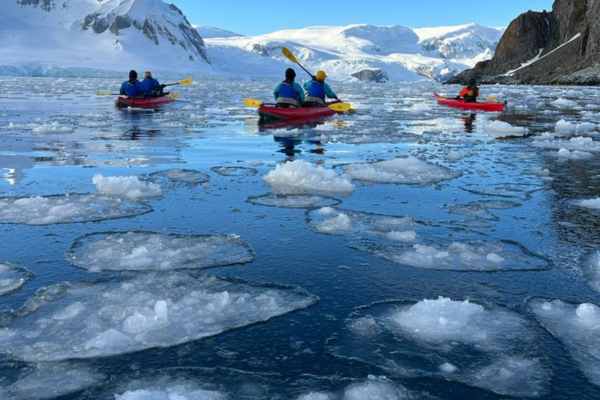 Day paddling in Antarctica is a magical experience