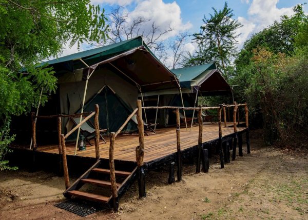 Tent cabins at Selous Tent cabins Selous