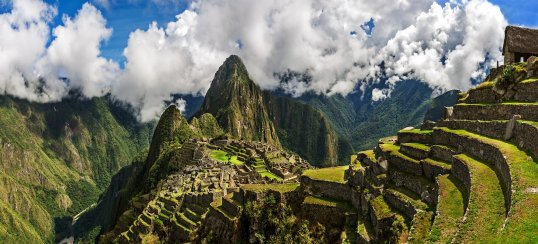The view of Machu Pichuu from the end of the Inca Trail The view of Machu Pichuu from the end of the Inca Trail