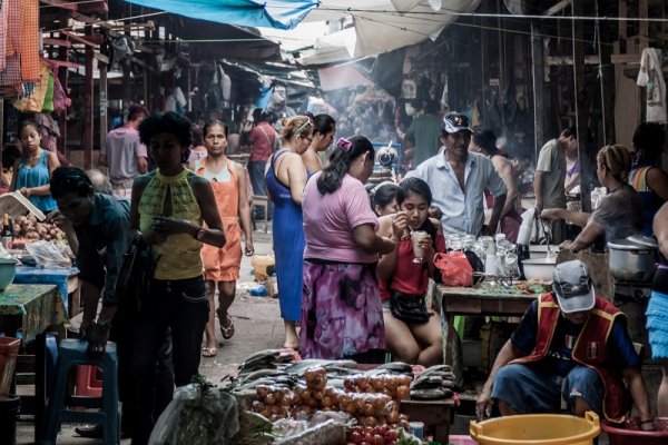 A busy market in Peru: Belen Market in Iquitos Belen market