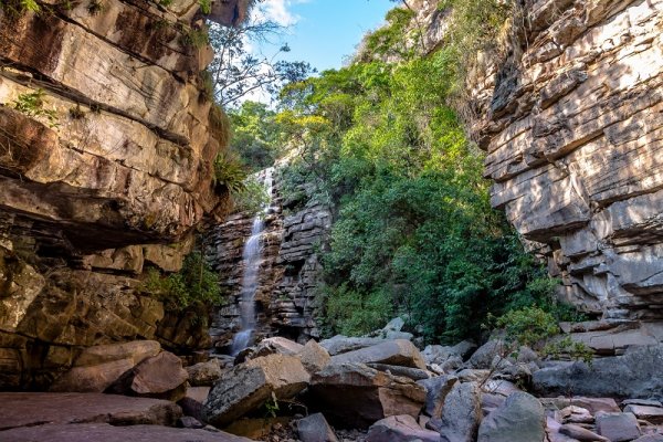 Waterfall view along the Chapada Diamantina Trek in Brazil Waterfall view along the Chapada Diamantina Trek in Brazil