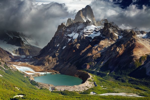 Beautiful landscape from Laguna Torre Walk in El Chalten, Patagonia Laguna Torre Walk in El Chalten, Patagonia
