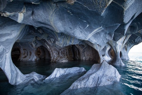 Blue marble caves in Chile Blue marble caves in Chile