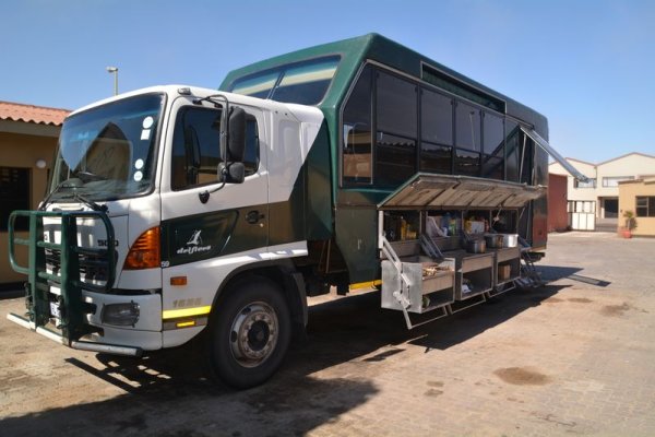 Small group expedition vehicle – a fabulous way to explore Botswana! Visit Okavango Delta on a safari vehicle a fabulous way to explore Botswana