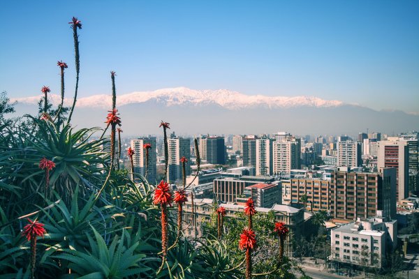 Santa Lucia Hill in Santiago,Chile