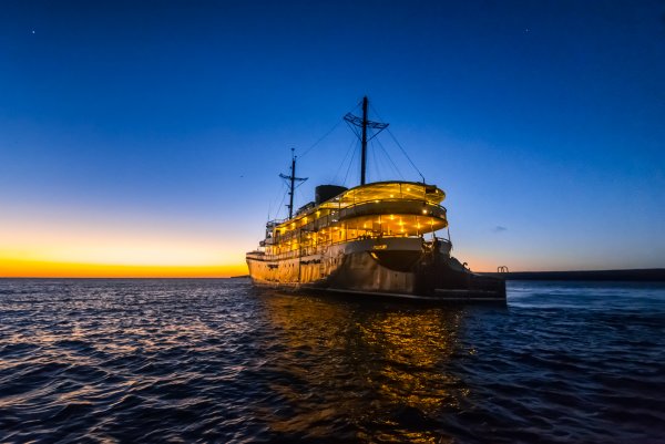 Evolution cruise ship at night Evolution cruise ship at night