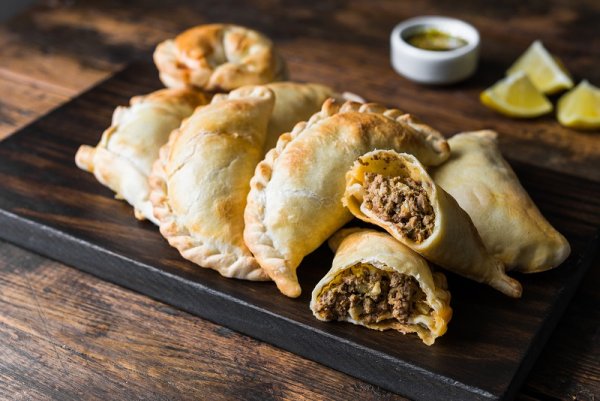 Traditional baked Argentine empanadas Traditional baked Argentine empanadas