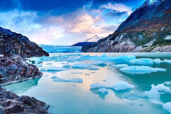 Grey Glacier in the Southern Patagonian Ice Field Grey Glacier in the Southern Patagonian Ice Field
