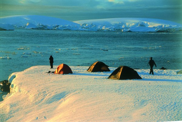 Camping on Ice Antarctica Passengers Camping