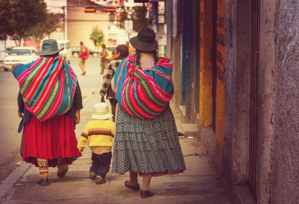 Cholitas in La Paz, Bolivia Cholitas in La Paz Bolivia