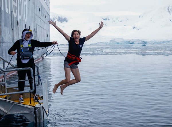 Polar Plunge in Antarctica with Tara from Viva Activities in Antarctica, Polar Plunge in Antarctica with Tara from Viva