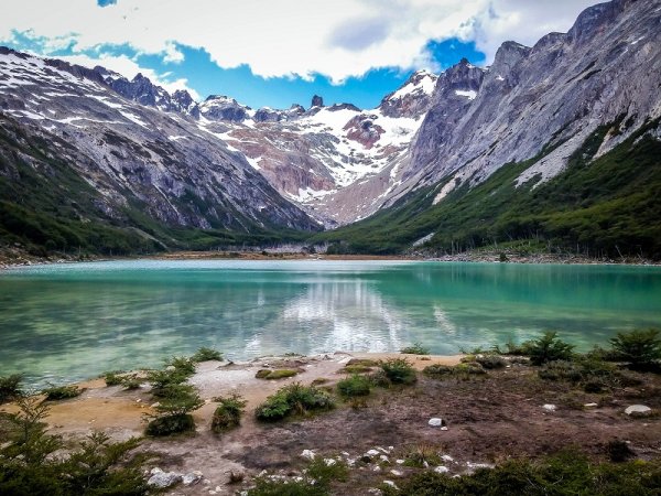 Beautiful view of Laguna Esmeralda in Tierra del Fuego Beautiful view of Laguna Esmeralda in Tierra del Fuego