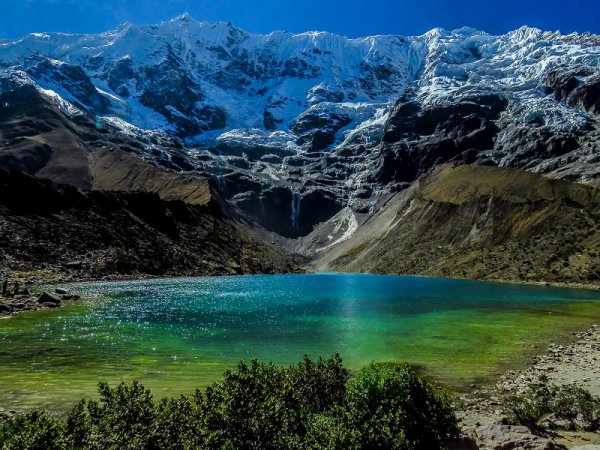 Incredible nature water and mountains, Humantay Lake in Peru Incredible nature water and mountains, Humantay Lake in Peru