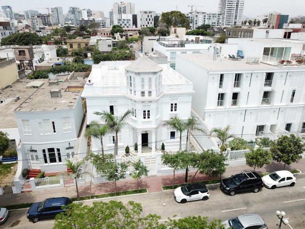 White buildings of Casa Republica Lima, Peru White buildings of Casa Republica Lima, Peru