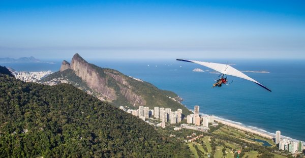 Hang gliding in Rio de Janeiro, Brazil Hang gliding in Rio de Janeiro, Brazil