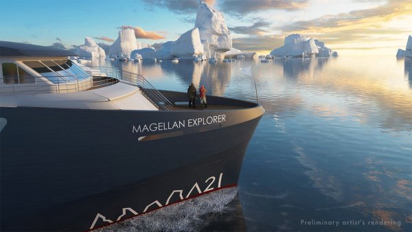 Magelan Explorer cruise ship in Antarctica Magellan Explorer Please