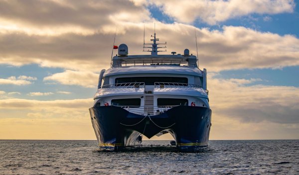 Endemic cruise ship in the sunset Endemic cruise ship in the sunset
