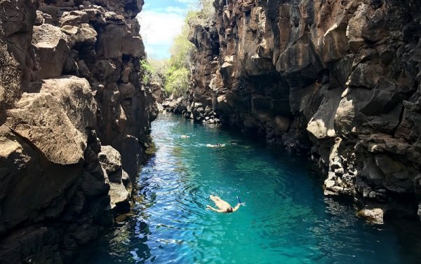 Scenic natural pool, Santa Cruz Island Scenic natural pool, Santa Cruz Island