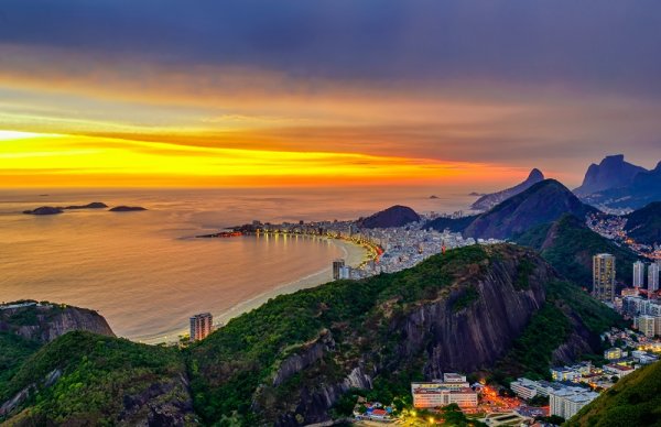 Sunset in Rio de Janeiro Sunset in Rio de Janeiro