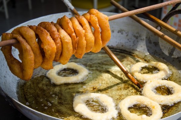 Traditional Peruvian sweets picarones Traditional Peruvian sweets picarones