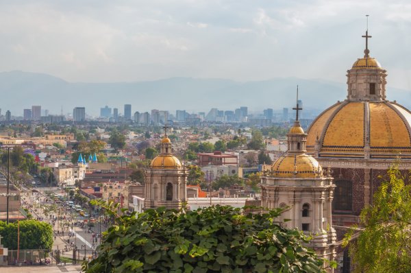 View from the top to Mexico city View from the top to Mexico city