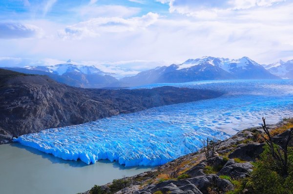 Grey glacier in Torres del Paine National Park Grey glacier in Torres del Paine National Park